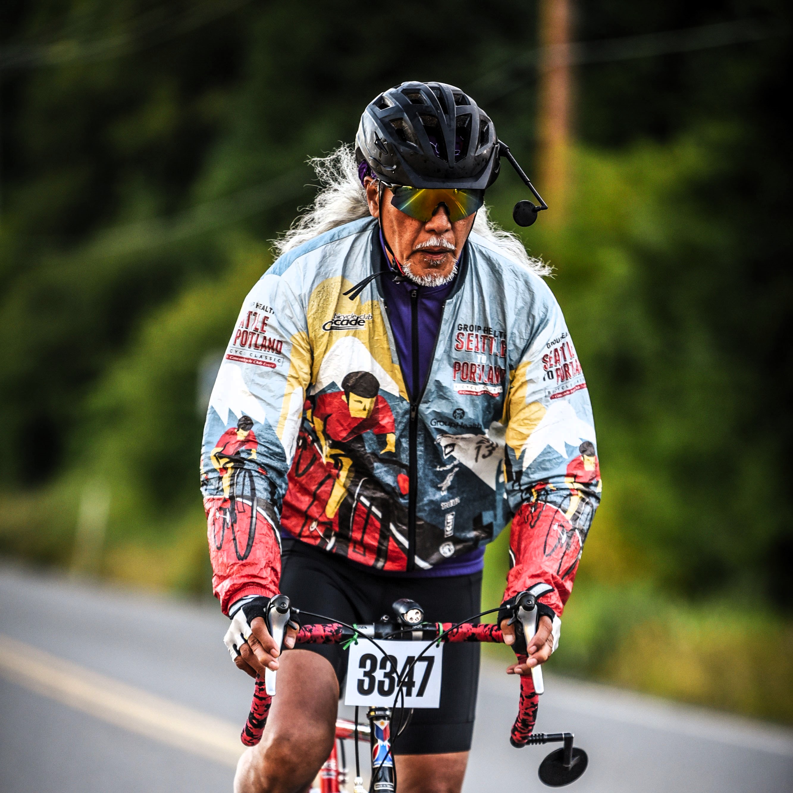 Roger Rigor riding for the Philippines during STP 2023.